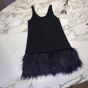 Theory Jocelyn Feather Flapper Dress